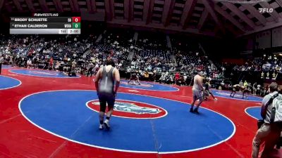 3A-285 lbs Champ. Round 1 - Brody Schuette, Dawson County vs Ethan Calderon, West Hall