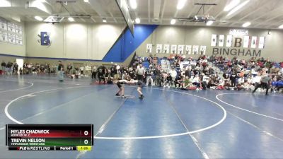 70 lbs Cons. Round 2 - Trevin Nelson, Timpanogos Wrestling vs Myles Chadwick, Hook`Em W. C.