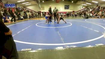 49 lbs Quarterfinal - Desmond Proctor, Henryetta Knights Wrestling Club vs King Hall, Glenpool Warriors