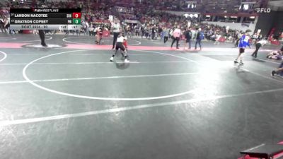 90 lbs Cons. Round 3 - Landon Nacotee, Shawano vs Grayson Copsey, Prairie Wrestling