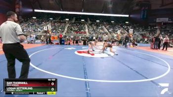 4A-160 lbs Semifinal - Logan Ketterling, Campbell County vs Sam Thornhill, Rock Springs