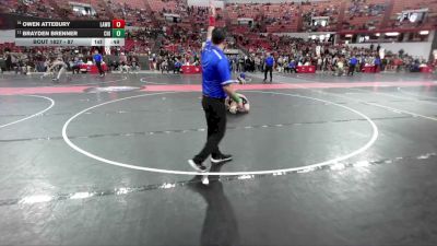 87 lbs 3rd Place Match - Brayden Brenner, Chilton-Hilbert vs Owen Attebury, Weigh In Club