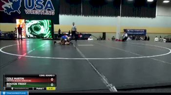 77 lbs Cons. Round 3 - Cole Martin, Greater Heights Wrestling vs Boston Frost, Iowa
