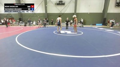 Junior FK - 157 lbs Semis - Noah Saqallah, Washington vs Zachariah Delgado, Riverhawk Wrestling Academy