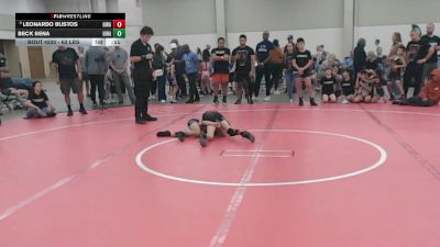 63 lbs Cons. Semis - Beck Sena, Nolf Wrestling Academy vs Leonardo Bustos, Nolf Wrestling Academy