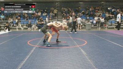 113 lbs Consi Of 64 #1 - Jaydyn Schommer, NE vs Johandiell Gonzalez, PA