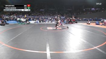 6A/5A Girls 120 1st Place Match - Skyler Hall, North Medford Girls vs Emilia Ensrud, Canby Girls