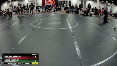 84 lbs Semis (4 Team) - Vincent Aparicio, Mat Warriors Black vs Lucas Huntley, Mat Warriors Red