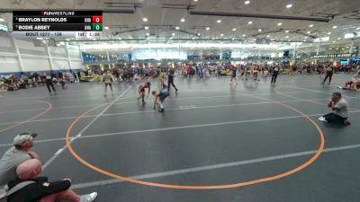 138 lbs Quarterfinal - Bodie Abbey, Unattached vs Braylon Reynolds, Unattached