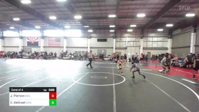 54 lbs Consi Of 4 - Jaxson Pierson, Badlands Elite vs Ella DeGroat, Dominate Club Wrestling