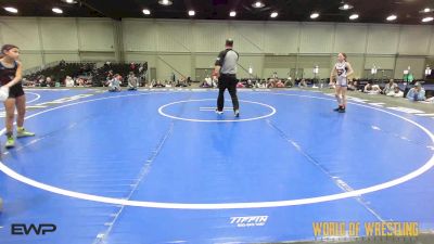 70 lbs Rr Rnd 5 - Emily Tarwater, Super Girls K-6 Blue vs Anniyah Bear, Mojo K-6