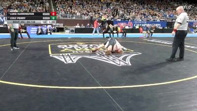 D4-138 lbs 1st Place Match - Luke Harrington, Riverview Gabriel Richard vs Colt Perry, Hudson
