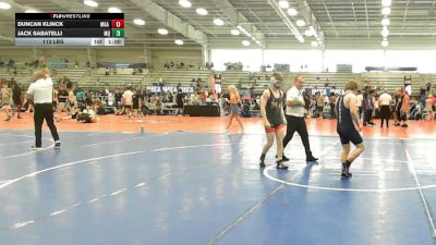 113 lbs Rr Rnd 1 - Duncan Klinck, MGA - HSB vs Jack Sabatelli, Mayo Quanchi - HSB