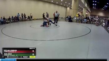 152 lbs Round 9 (10 Team) - Bas Diaz, Somerset Academy vs Rylan Lebrun, Terre Haute Blue