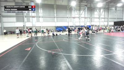 125 lbs Cons. Quarters - Jocelyn Abbott-Crites, Washington vs Alicia Tadema, Redmond Wrestling Academy