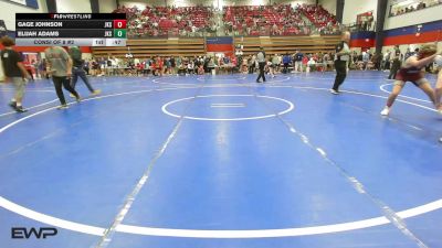 126 lbs Consi Of 8 #2 - Gage Johnson, Jenks vs Elijah Adams, Jenks