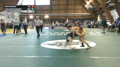 140 lbs Quarterfinal - Seach Hibler, Apex Wrestling vs Jack Dragoumanos, Doughboy
