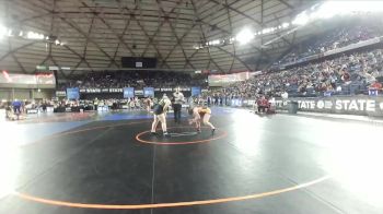 Girls 4A 190 lbs 7th Place Match - Izzabella Fredley, Moses Lake (Girls) vs Yaneece Sanchez, Richland (Girls)
