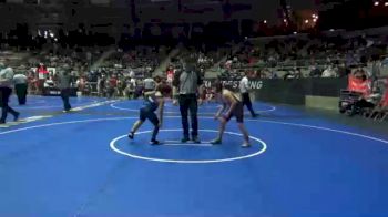 100 lbs Consolation - Carter Byerle, Michigan West Wrestling vs Bronx Perez, Blue T Panthers