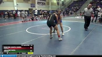 131 lbs Cons. Round 3 - Ariadne Mata, Western vs Kailynn Santa Maria, Santa Fe