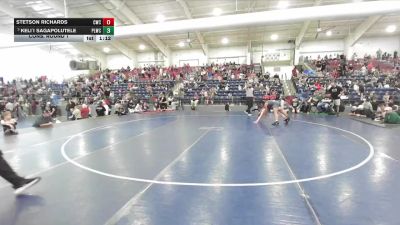 105 lbs Cons. Round 1 - Keli`i Sagapolutele, Payson Lions Wrestling Club vs Stetson Richards, Champions Wrestling Club