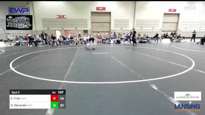 150 lbs Semifinal - Evan Fisk, Michigan Premier WC - (B) vs Grant Beranek, MWC Wrestling Academy