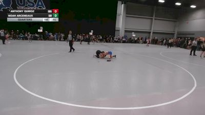 105 lbs Quarters - Anthony Quiroz, Region Wrestling Academy vs Noah Arceneaux, Immortal Athletics WC