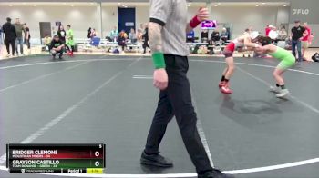 88 lbs Round 3 (6 Team) - Bridger Clemons, Midlothian Miners vs Grayson Castillo, Team Donahoe - Green