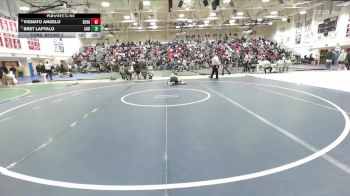 Boys 132 lbs Cons. Round 2 - Bret Laptalo, Christopher Boys vs Vignato Angelo, Scotts Valley Boys