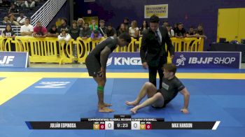 Max Hanson vs Julián Espinosa 2025 Pan IBJJF Jiu-Jitsu No-Gi Championship