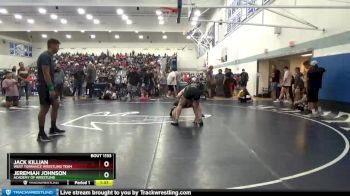 160 lbs Champ. Round 2 - Jack Killian, West Torrance Wrestling Team vs Jeremiah Johnson, Academy Of Wrestling