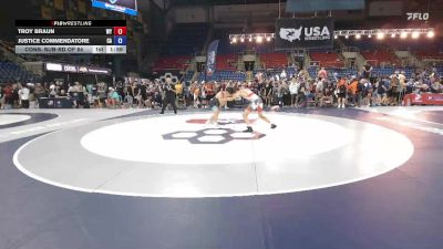 138 lbs Cons. Sub-rd Of 64 - Troy Braun, WY vs Justice Commendatore, CA