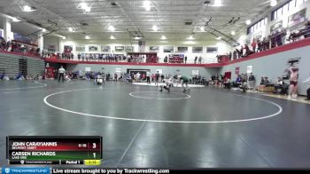 141 lbs Champ. Round 1 - John Carayiannis, Belmont Abbey vs Carsen Richards, Lake Erie