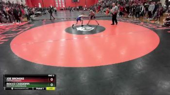 106 lbs Champ. Round 1 - Joe Bronske, Chicago (MARIST) vs Rocco Cassioppi, Rockton (Hononegah)