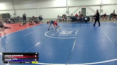 92 lbs Placement Matches (8 Team) - Jaegar RomanNose, Oklahoma Red vs Manuel Mota, Colorado