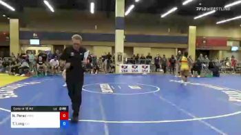 55 kg Consi Of 16 #2 - Nia Perez, Rhode Island vs Taylin Long, Illinois