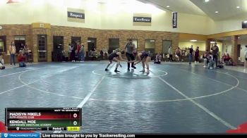 100 lbs 1st Place Match - Kendall Moe, Contenders Wrestling Academy vs Madisyn Mikels, Elite Athletic Club