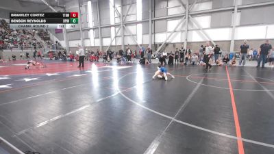 65.6-67.2 lbs Champ. Round 2 - Brantley Cortez, Tri-Town Bullyz Wrestling vs Benson Reynolds, Deer Park Ironman Wrestling Club