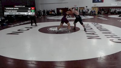 285 lbs Quarterfinal - Stetson Davis, Sioux Falls vs Tyler Raway, Augsburg