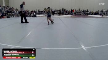 70 lbs Semis (4 Team) - Caleb Matiash, PEM (Plainview/Elgin/Millville) vs William Merkins, Hutchinson
