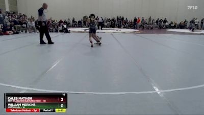 70 lbs Semis (4 Team) - Caleb Matiash, PEM (Plainview/Elgin/Millville) vs William Merkins, Hutchinson