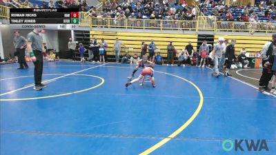 52-55 lbs Consolation - Roman HIcks, Raw Wrestling Club vs Tinley Jones, Kingfisher YellowJackets