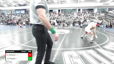 138 lbs Quarterfinal - Rylon Teeples, South Summit vs Brian Marquez, Manti