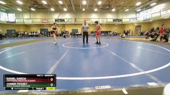 110 lbs Round 1 - Corbin Massey, Rogue Warrior Wrestling vs Daniel Garcia, Contenders Wrestling Academy