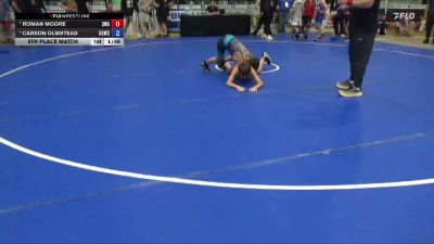 96 lbs 5th Place Match - Roman Moore, Sebolt Wrestling Academy vs Carson Olmstead, Big Game Wrestling Club