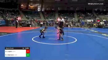 55 lbs Semifinal - Archer Lopez, Grandview Wolves vs Korbin Akerson, Nebraska Boyz