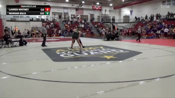 155 lbs 3rd Place Match - Lauren Whitney, Clinton vs Morgan Bills, Dubuque Hempstead