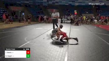 66 lbs Quarterfinal - TeÕJon Beals, T4L Harvey Twisters vs Samuel Dagel, Legends Of Gold