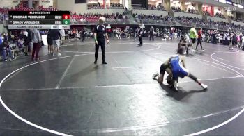 90 lbs Cons. Round 2 - Grady Arduser, Wisner Rec Wrestling Club vs Cristian Verduzco, Kearney MatCats Wrestling Club