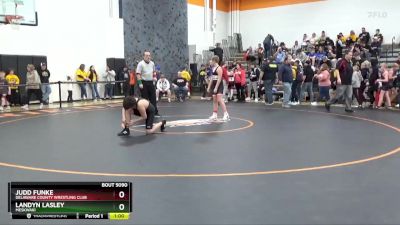 128 lbs Round 5 - Landyn Lasley, Meskwaki vs Judd Funke, Delaware County Wrestling Club